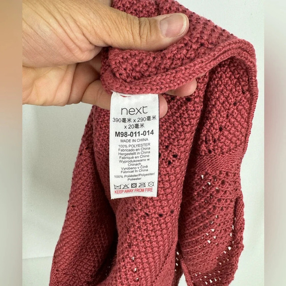 Mesh knit handbag tote grocery bag reusable washable - Picture 3 of 4